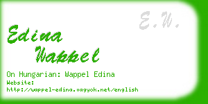 edina wappel business card